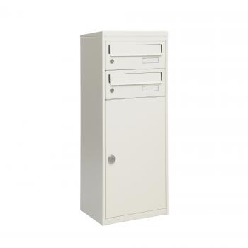 Preview: Paketbriefkasten Mefa Balsa 483 Basaltgrau RAL 7012M mit 2 separaten Briefkästen